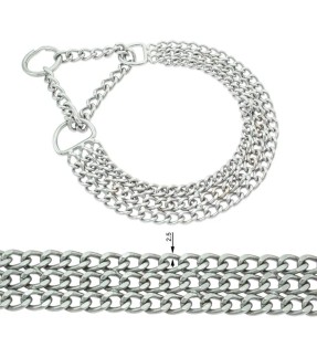 Kaelakett koerale kroomitud terasest, 2–4 mm (Doogy)–Kaelaketid–Doogy–Valgekihv 2