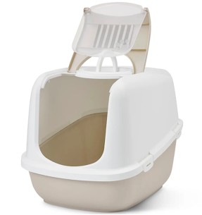 Savic Oscar kassi liivakast kinnine, valge-Nordic roheline–Kinnised liivakastid–Savic–Valgekihv 2