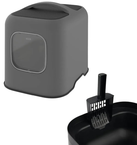 Smart Olimpia лоток для кошек закрытый, антрацит (GimCat)