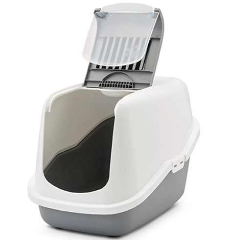 Savic Nestor kassi liivakast kinnine, valge-hall