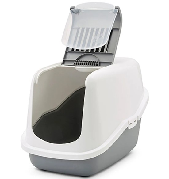 Savic Nestor kassi liivakast kinnine, valge-hall