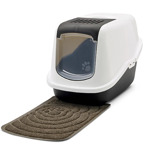 Savic Nestor kassi liivakast kinnine, valge-must