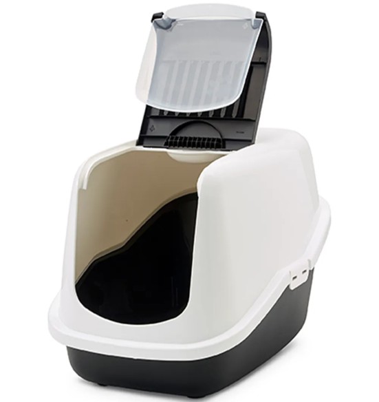 Savic Nestor kassi liivakast kinnine, valge-must