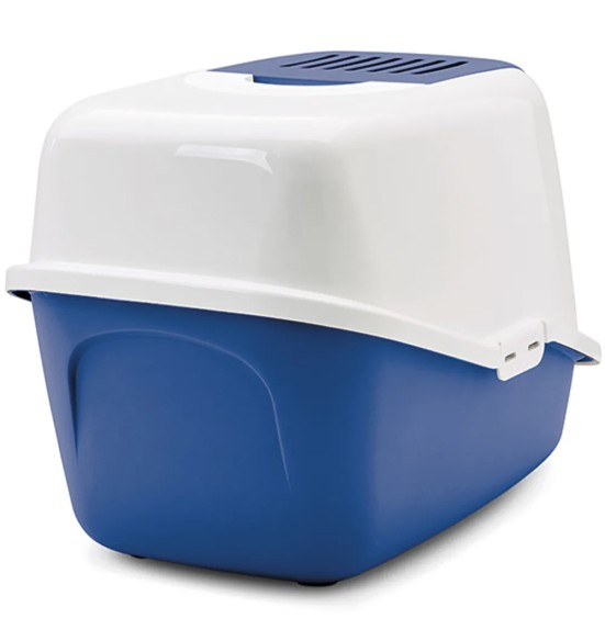 Savic Nestor kassi liivakast kinnine, valge-Nordic sinine