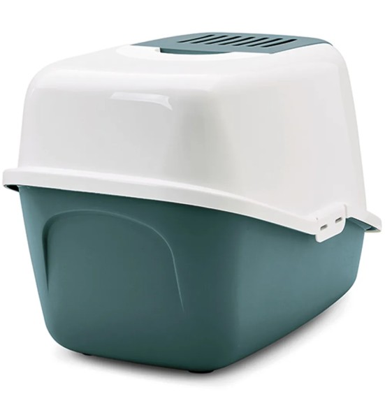 Savic Nestor kassi liivakast kinnine, valge-Nordic roheline