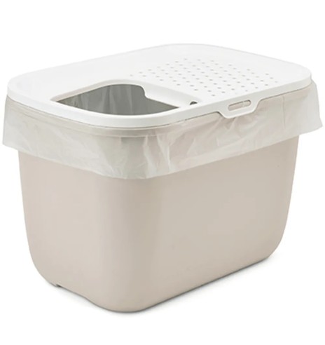 Savic HOP-IN liivakast kassile, valge-moka