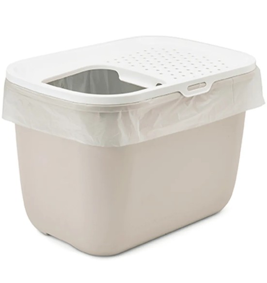 Savic HOP-IN liivakast kassile, valge-moka