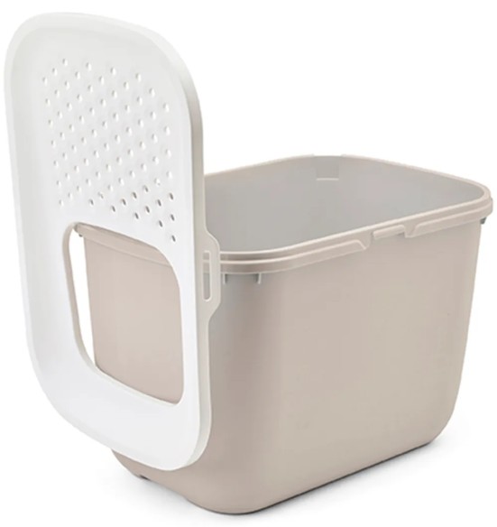 Savic HOP-IN liivakast kassile, valge-moka