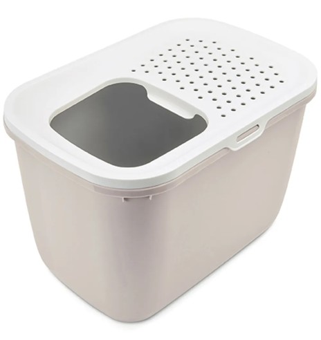 Savic HOP-IN liivakast kassile, valge-moka