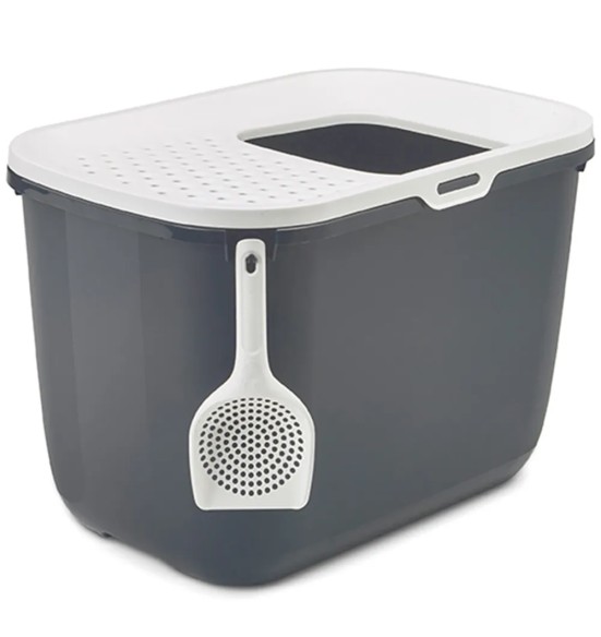 Savic HOP IN туалет для кошек, белый-антрацит