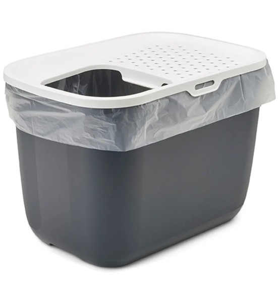 Savic HOP IN туалет для кошек, белый-антрацит