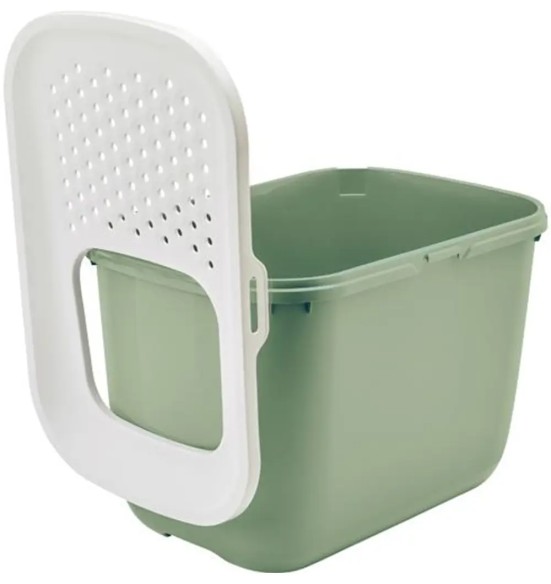 Savic HOP IN liivakast kassile, valge-taimeroheline