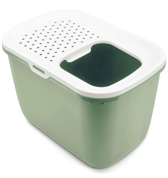 Savic HOP IN liivakast kassile, valge-taimeroheline