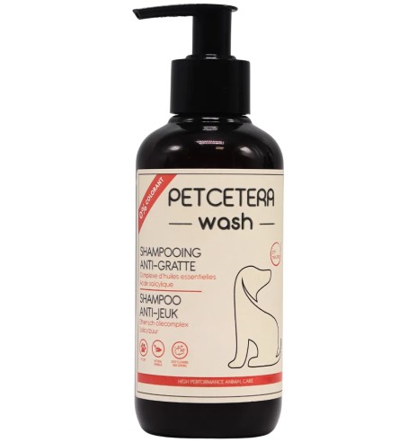 Koera šampoon, sügelemisvastane, eeterlike õlidega (PETCETERA - wash)