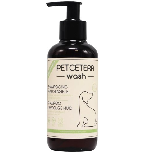 Шампунь для собак, для чувствительной кожи, с эфирными маслами и алоэ (PETCETERA - wash)