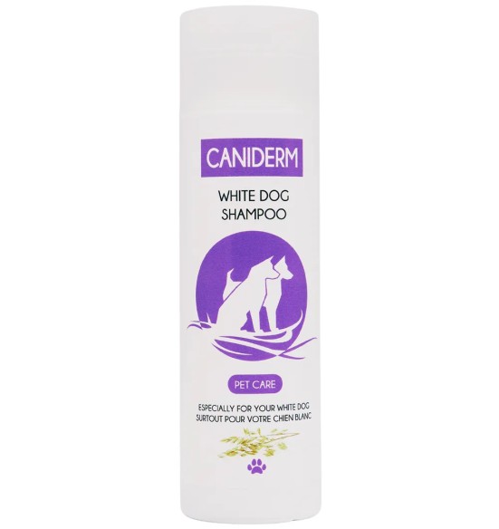 Шампунь White Dog, для собак и кошек с белой шерстью с экстрактом овса (Caniderm)