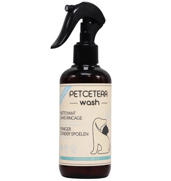 Koera ja kassi kuivshampoon, sügavpuhasatav ja läiget andev (Petcetera - wash)