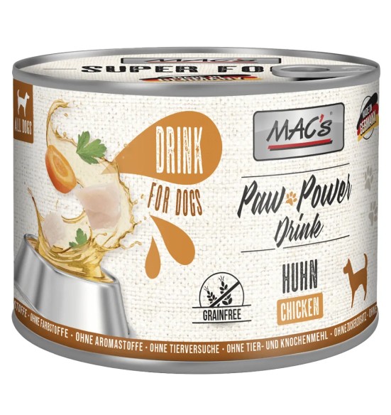 MAC's Paw Power Drink koerakonserv kanaliha ja rohke lihamahlaga