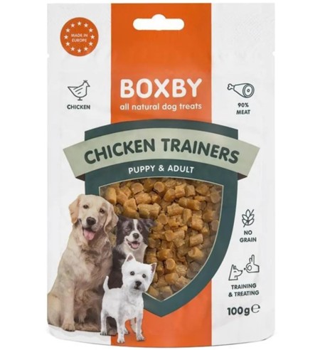 Boxby Chicken Trainers treeningmaius koerale kanalihaga, naturaalne