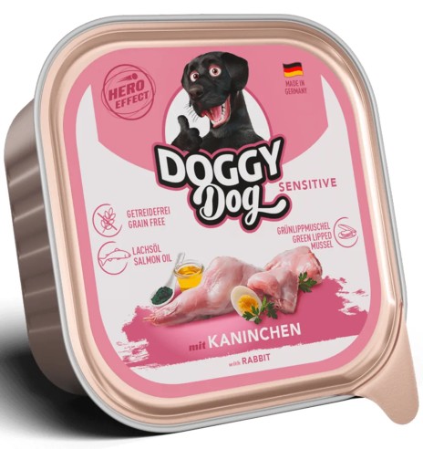 DOGGY Dog влажный корм для собак с чувствительным пищеварением, с мясом кролика