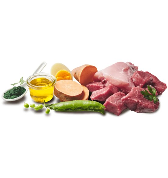 DOGGY Dog koera konserv, lamba- ja jäneseliha koos bataadi ja hernestega, einekausike