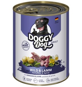 GranataPet TERAVILJAVABA konservtoit Liebling´s Mahlzeit koertele ULUKILIHA ja LÕHEGA (65%) koos JUURVILJA, ÕUNA JA RAPSIÕLIGA–Konservid koertele–GranataPet Liebling´s Mahlzeit–Valgekihv