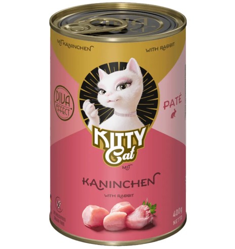 Консервы для кошек KITTY Cat с мясом кролика, беззерновые