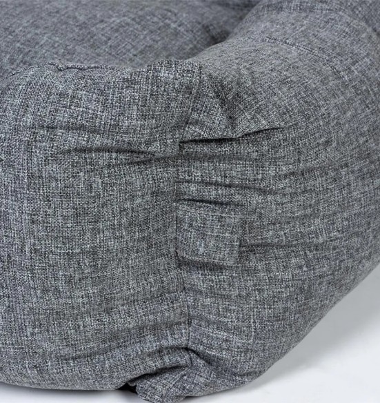 Koera pesa hall, pehme ja mugav, tõmblukuga Textura ECO (Duvoplus)