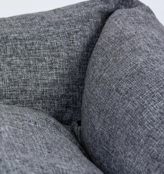 Koera pesa hall, pehme ja mugav, tõmblukuga Textura ECO (Duvoplus)