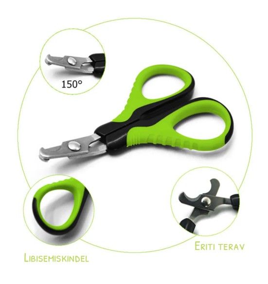 Кусачки для кошачьих когтей, режущие лезвия с наклоном вверх (IdealDog)