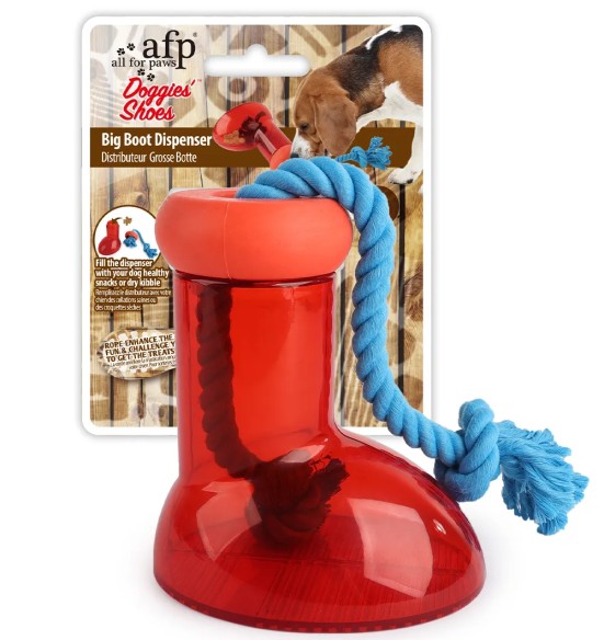 Maiustega täidetav koera mänguasi Big Boot Dispenser (AFP - Doggys Shoes)