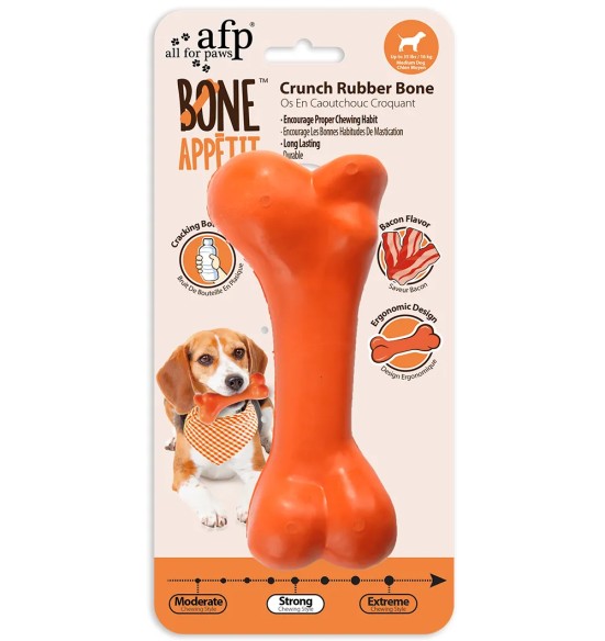 Närimismänguasi kummikont peekonimaitseline, Crunch Rubber Bone (AFP - Bone Appetit)