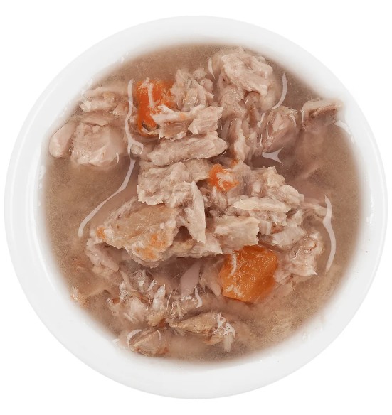 Корм для кошек беззерновой, в пакетике Lucky Lou Extra Food филе тунца с морковью в бульоне