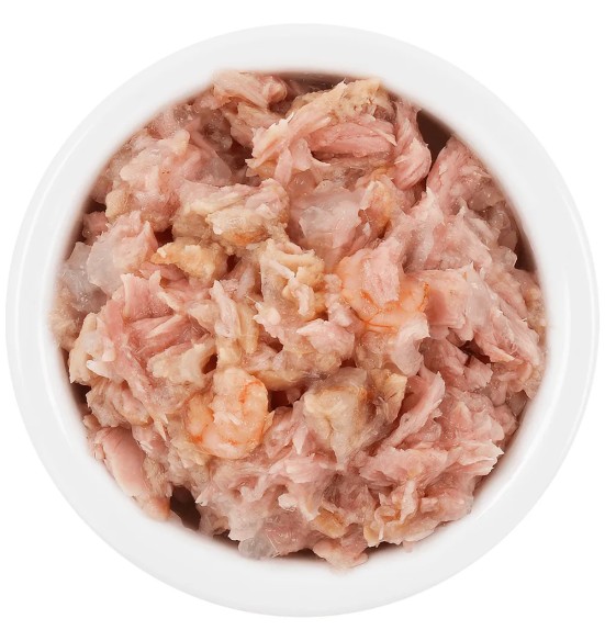 Беззерновой корм для кошек в пакетике Lucky Lou Extra Food, филе тунца и креветки в желе