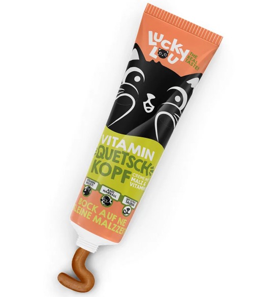 Lucky Lou immuunsust toetav, karvapallivastane pasta kassile, vitamiinide ja linnastega