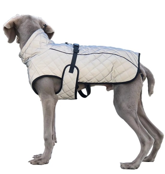 Куртка для собак из светоотражающего материала, серая Reflective (VPETBR-D63)