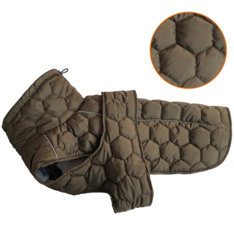 Куртка стеганая, зимняя для собак, зелёная...
