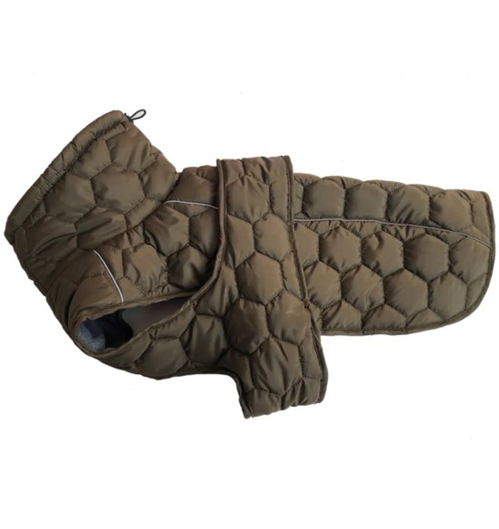 Куртка стеганая, зимняя для собак, зелёная (VPETBR-D58)