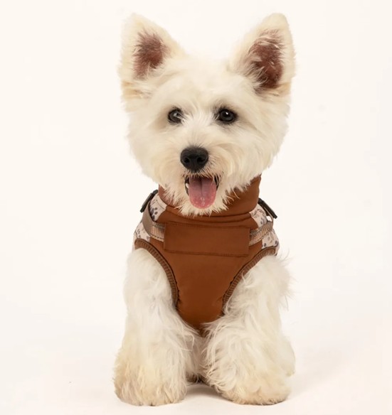 Koera talvejope traksidega, pruun käpajälgedega (VPETBR)