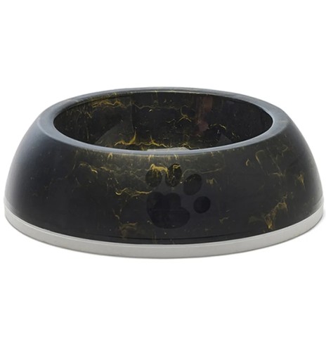 Миска Delice Marble, черный и золотой мрамор...