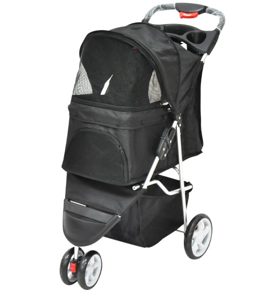 Jalutuskäru lemmikloomale 3-rattaline (Pawise)