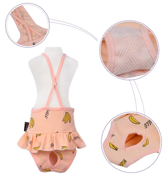 Jooksuaja püksid koertele traksidega, roosa (VPETBR)