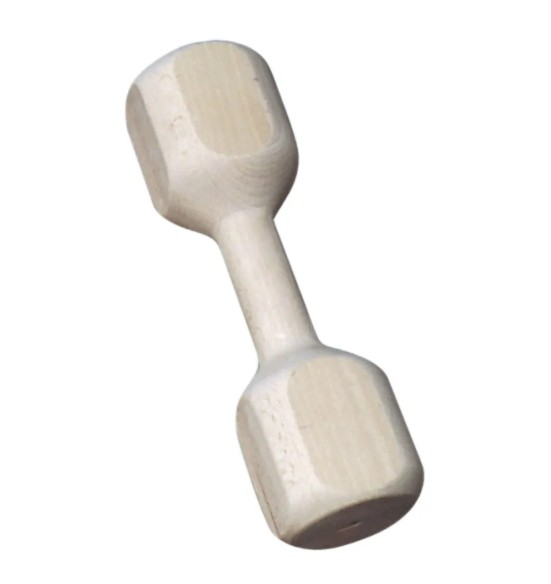 Гантель для собак, деревянная, 28 см