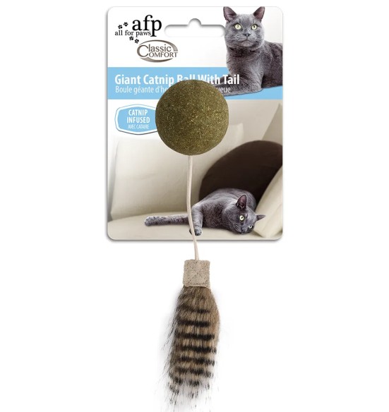 Игрушка для кошек Giant Catnip Ball With Tail (AFP - Classic Comfort)