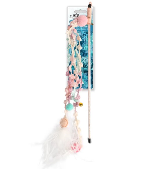 Игрушка для кошек с удочкой Long Butterfly Wand (AFP - Knotty Habit)
