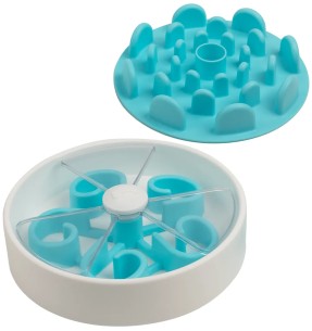 Koera kauss aeglaseks söömiseks, must Slow Feeding Stainless Bowl (AFP - Lifestyle 4 Pets)–Kausid aeglaseks söömiseks–AFP - All For Paws–Valgekihv 2