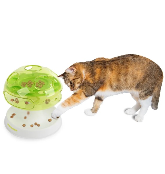 Interaktiivne mänguasi kassile, seenekujuline maiuste pusle Mushroom Cat Puzzle (AFP - Interactives)