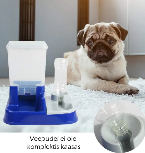 Kaks ühes joogi- ja söögidosaator lemmikloomale (Pawise)