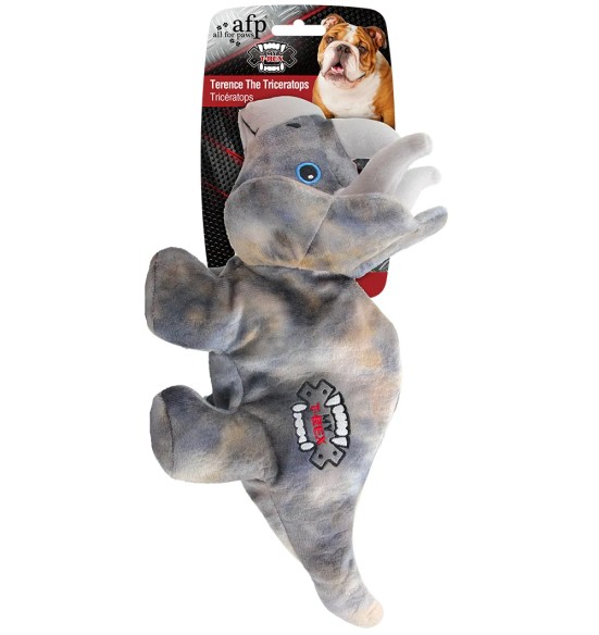 Mänguasi koerale, eriti vastupidav Terence The Triceratops (AFP - My T-Rex)