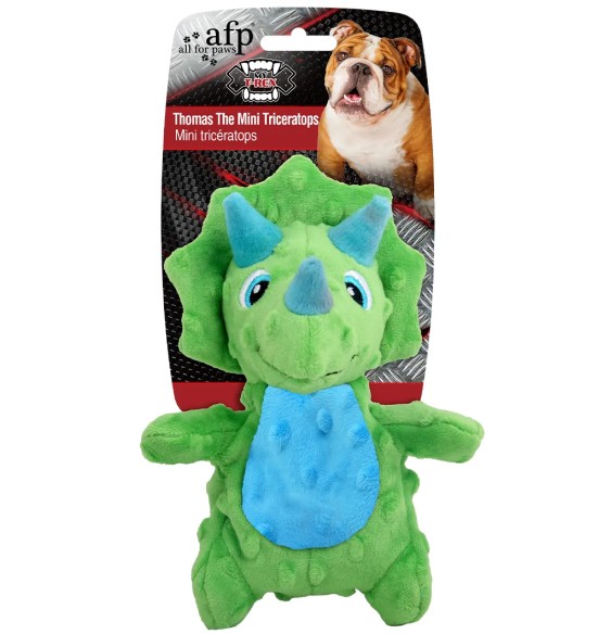 Mänguasi koerale, eriti vastupidav Thomas The Mini Triceratops (AFP - My T-Rex)